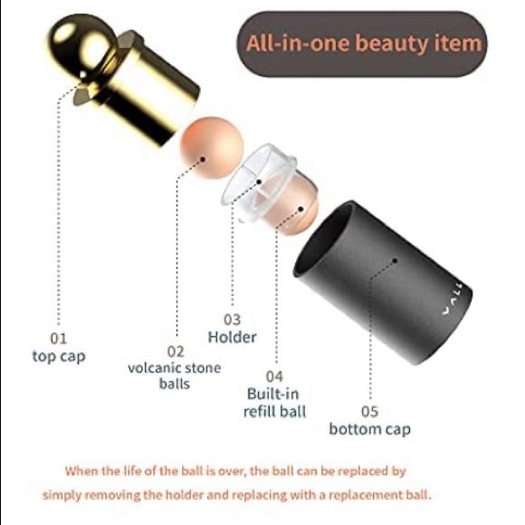 VALL Oil-Absorbing Volcanic Face Roller face oil remover - Picture 6 of 9